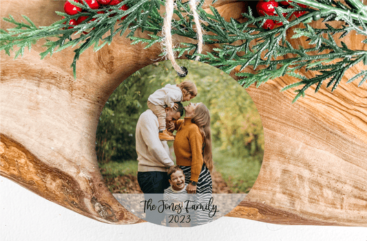 Custom Family Christmas Ornament | Photo Family Ornament