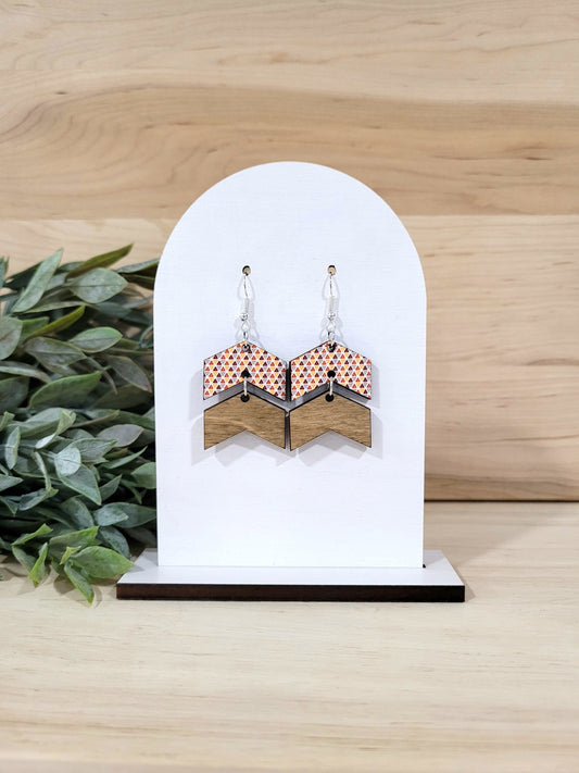 Millie Earrings - Autumn triangles