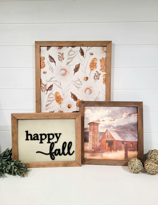 Floral Fall Sign