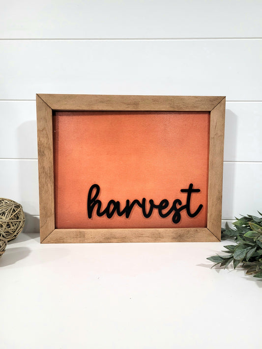 Harvest Fall Sign