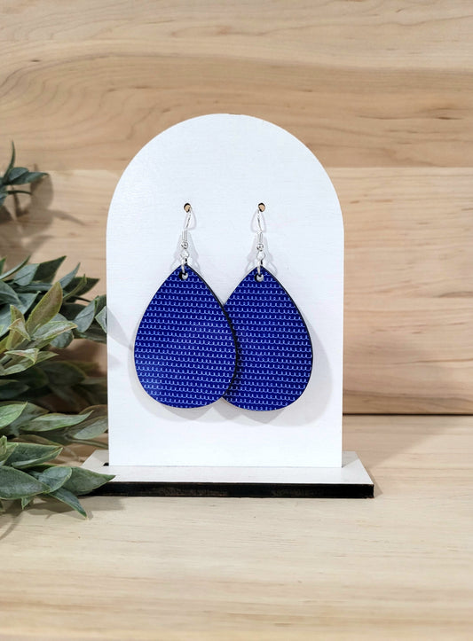 Vivian - Blue swirl Earrings