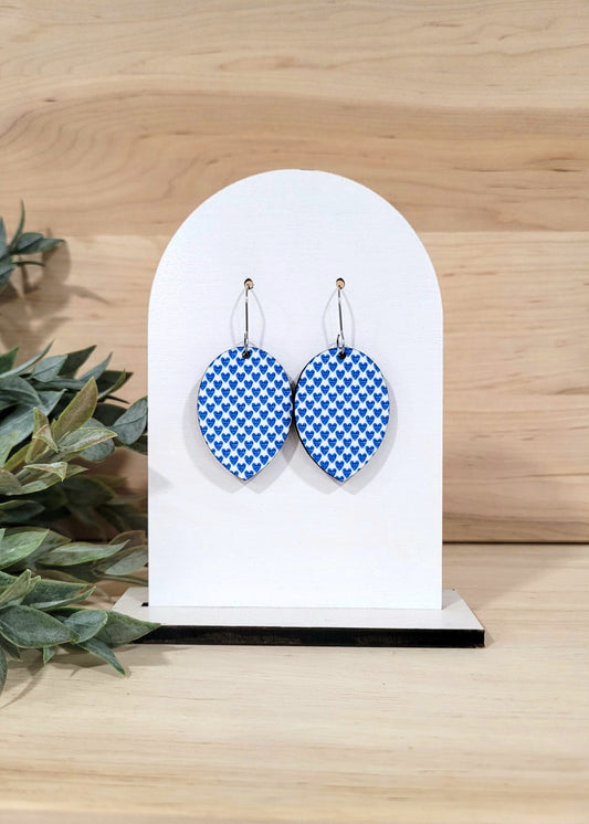Oakley - Blue Heart Earrings